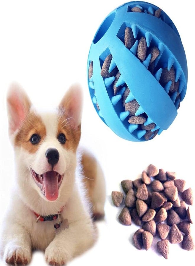 Pups&Pets Nontoxic Bite Resistant Teething Toys Balls for Small/Medium Dog and Puppy Cat, Dog Pet Food Treat Feeder Chew Tooth Cleaning Ball Exercise Game IQ Training Ball - Color May Vary - Image 2